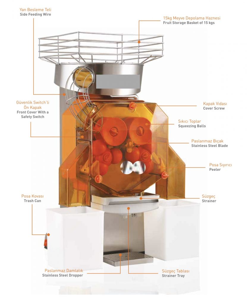 commercial orange squeezer machines up to 38 oranges/ minute fantastic full automatic