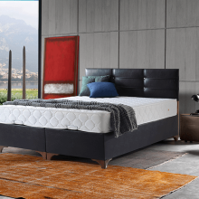 alp sengetøj kari̇zma sæt med bundmadras og sengegavl