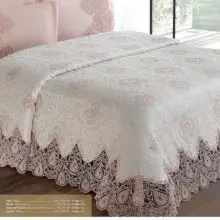 Armes Home Deren 3D Pique Bed Cover Set with Linens 230 x 240 cm