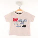 Car Applique Baby T Shirt for 0-4 Years Old