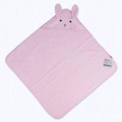 Cigit Kids Cotton Pink Bath Towel With Rabbit Ears For Girls 2 From Turkey cigit kids cotton pink bath towel with rabbit ears for girls