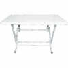 mandella home katlanabilir metal masa plastik üst 70 x 120 cm