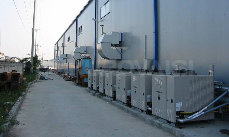 Çukurova isı βιομηχανικά συστήματα γεννήτριες θερμού αέρα με αέριο σειρά robur