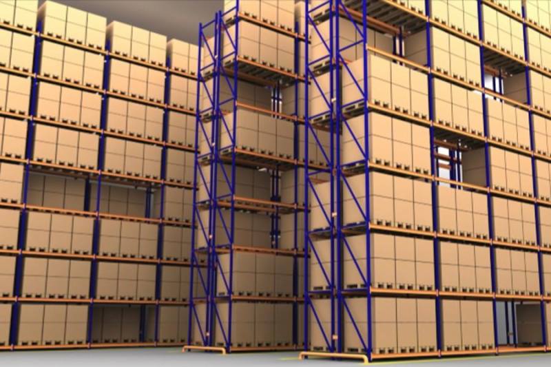 timtas warehouse back to back racking systems