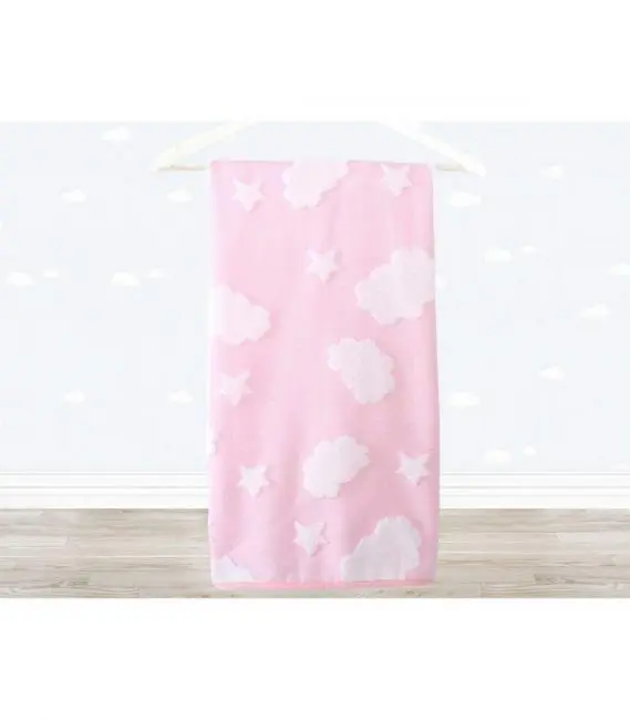 irya textile cloud baby towel pink