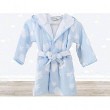 irya textile cloud children's bathrobe pink blue