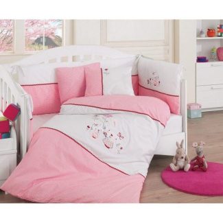 Cotton Box Lux Embroidered Baby Sleep Set Pink...