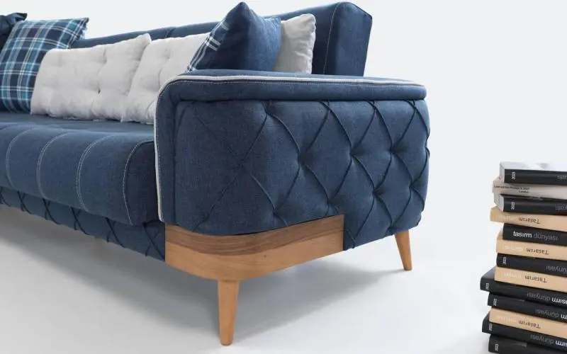 Şiptar modern cotton corner sofa