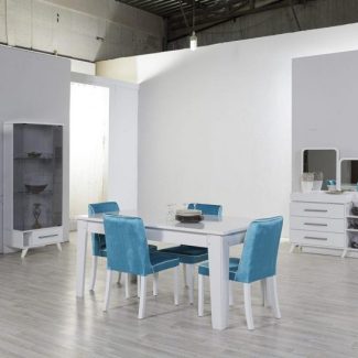 Davenza Home Furniture Karben White Diningroom...