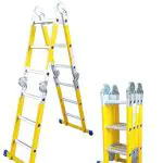 Sm Saraylı Fiberglass and Telescopic Folding Step Ladder