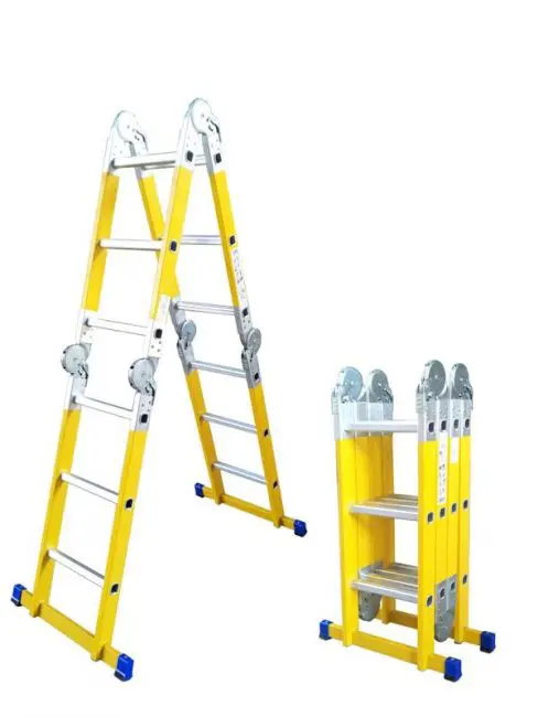 sm saraylı fiberglass and telescopic folding step ladder