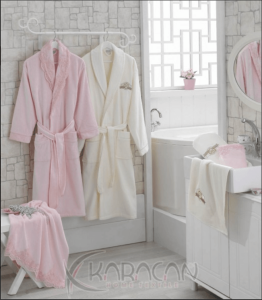 Karacan Home Textile Victoria Roupão de Banho Família