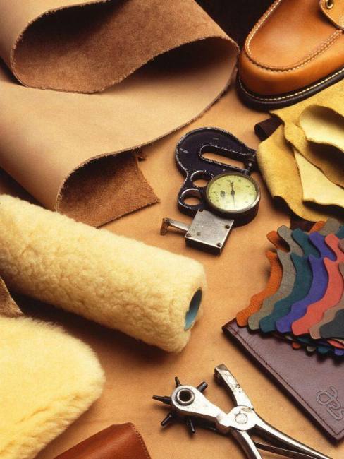 Kupon real leather raw materials types