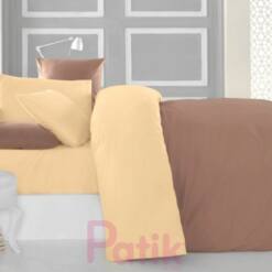 patik home ranforce kaffeebindendes leinenset