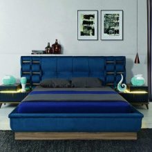 davenza home furniture style blue bedroom