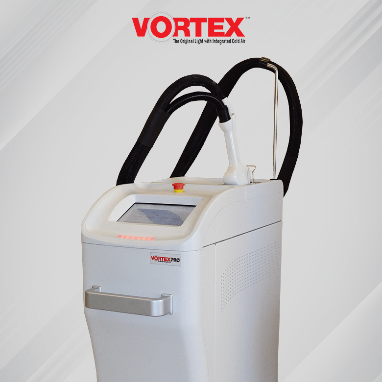 Vortex pro new generation ipl & laser device with integrated cold air