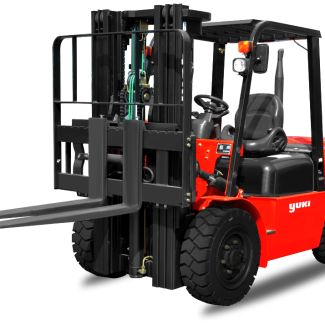 Yuki Powerful Diesel Forklift 2 Ton Lifting Capacity H Triple...