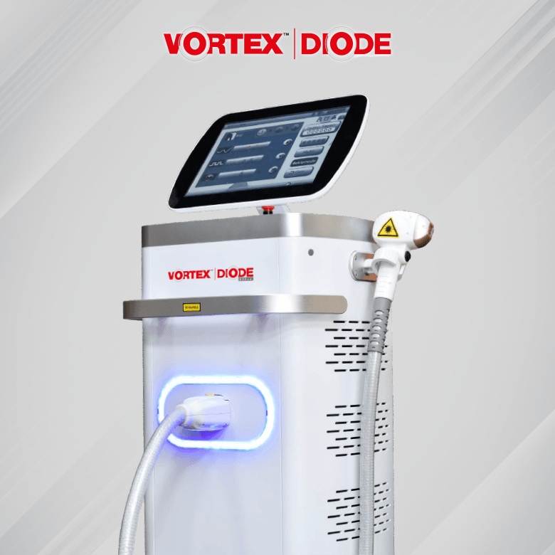 Vortex diode laser 808nm epilation hair removal machine with sapphire cooling