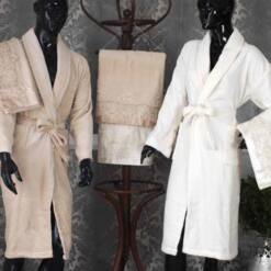 homestar luxury quality bamboo bathrobes and towels set