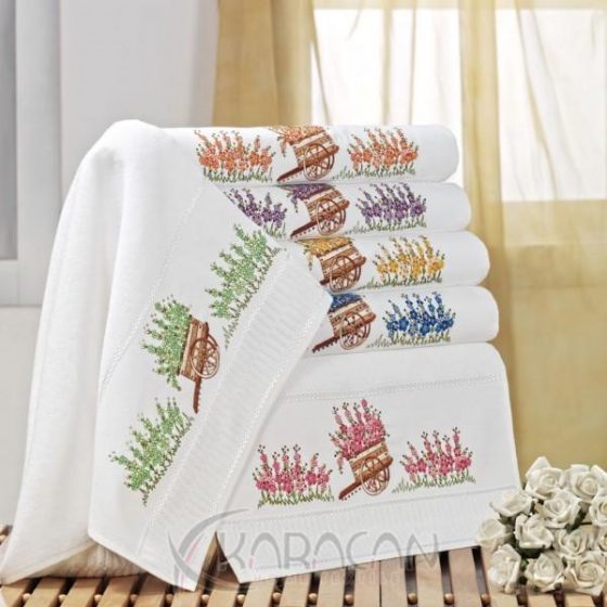 Karacan home textile embroidery hand towels