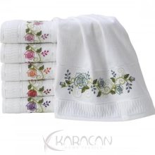toalhas de mão bordadas têxteis lar karacan