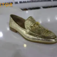 Etor Genuine Leather Mens Dress Shoes Gold