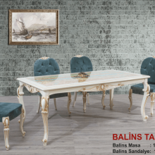 Cemal Chair Balins Dining Room Wooden Table Set