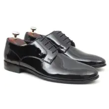Molyer Black Patent Leather Classical Men Shoes