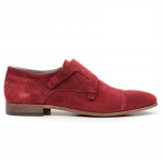 molyer tumbled sole red suede casual shoes