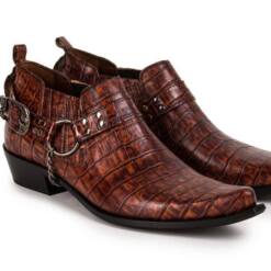 etor cowboy western style bottes pour hommes en cuir véritable