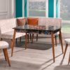seferay kayra corner kitchen table chairs set