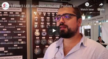 Profili per alloggiamenti in alluminio per LED Ledaks, fiera delle luci di Istanbul, realizzati in Turchia per l'esportazione, Yeniexpo