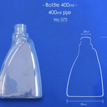 tozbey plastic 400 ml pet bottles code 072