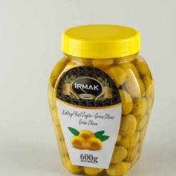 Irmak Green Table Pickled Olive 600 G In Plastic Jar 15 From Turkey irmak green table pickled olive 600 g in plastic jar