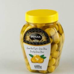 Irmak Green Table Pickled Olive 600 G In Plastic Jar 17 From Turkey irmak zeytin green and black table pickled olive export producer exporter from turkey