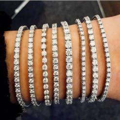 Golden Eye Jewelry Damen-Armbandkollektion mit feinen Diamanten, Schmuck aus Gold oder Platin
