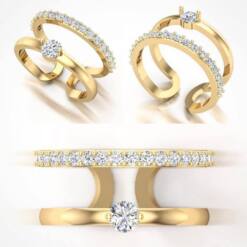 golden eye jewelry women fine diamond engagement wedding ring jewellery on gold or platinum alanya