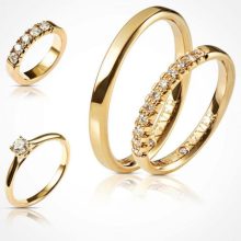 Golden Eye Jewelry Women Gold Ring