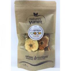 natures yumm dried mixed fruit tangerine apple orange 50 gr