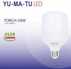 Yumatu 50W E27 Weiße LED-Glühbirne 4150 Lumen