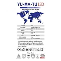 Yumatu 7W E27 White Yellow Led Light Bulb 710 Lumens 5 From Turkey yumatu 7w e27 white yellow led light bulb 710 lumens