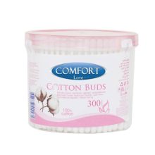 Aksan Comfort Love 100% Pure Cotton Hygienic Makeup Swabs Buds Ear Sticks 300 Pcs CMF 602
