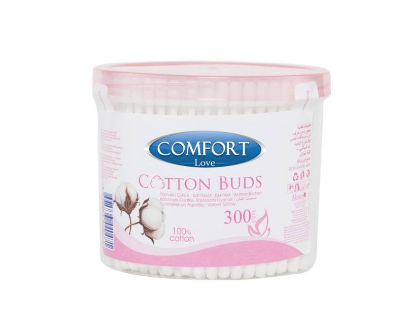 Aksan Comfort Love 100% Pure Cotton Hygienic Makeup Swabs Buds Ear ...