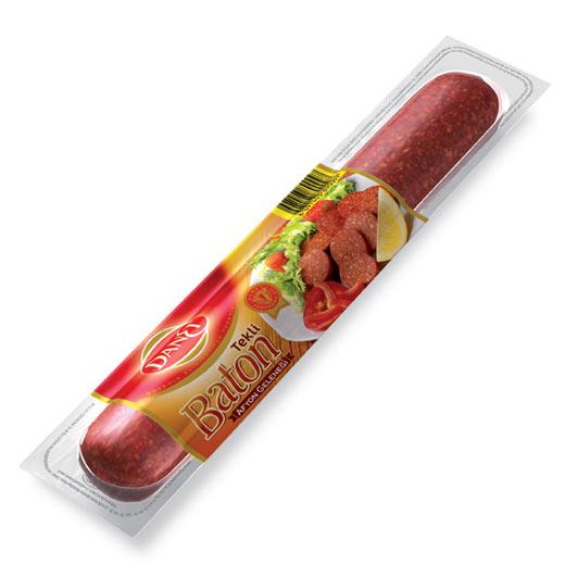 danet 100% beef halal meat sausage single baton 300 gr afyon 8697403890097