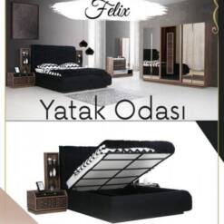 fidanoglu felix σετ επίπλων κρεβατοκάμαρας king queen full νεσεσέρ ντουλάπα κρεβατιού