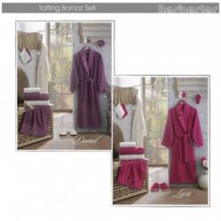 Berberler Rebeka Men Women 100% Turkish Cotton Bath Robe Bathrobe Bornoz And Towel Set Safir 29 From Turkey berberler textile berra 100% turkish cotton bath towel collection