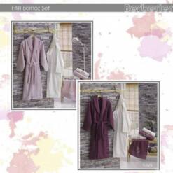 Berberler Rebeka Men Women 100% Turkish Cotton Bath Robe Bathrobe Bornoz And Towel Set Safir 28 From Turkey berberler textile berra 100% turkish cotton bath towel collection