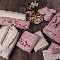 Berberler Rebeka Mens Women Bathrobe Bornoz And Towel Set 100% Turkish Cotton Floral 25 From Turkey berberler rebeka mens women bathrobe bornoz and towel set 100% turkish cotton floral