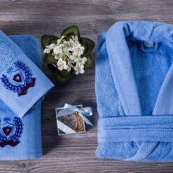 Berberler Rebeka Mens Women Bathrobe Bornoz And Towel Set 100% Turkish Cotton Floral 18 From Turkey berberler rebeka mens women bathrobe bornoz and towel set 100% turkish cotton floral
