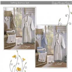 Berberler Rebeka Men Women 100% Turkish Cotton Bath Robe Bathrobe Bornoz And Towel Set Safir 43 From Turkey berberler textile berra 100% turkish cotton bath towel collection